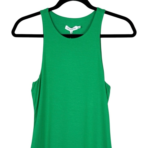NWT Good American Good Touch Midi Tank Dress Sz 2 / M Kelly Green Bodycon Knit - Picture 4 of 13